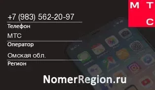 Кто звонил с 9835622097 - регион и оператор